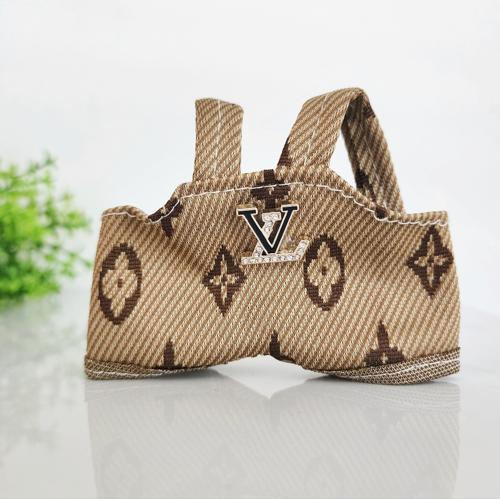 🤎 Labubu Doll Designer Monogram Outfit Brown Mini Luxury Clothes